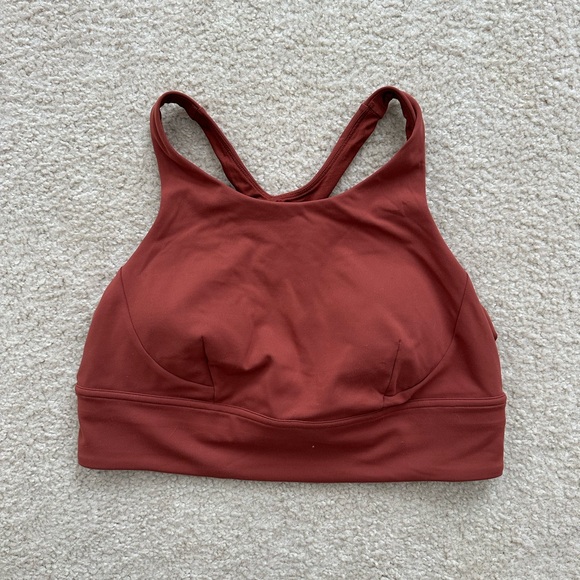 lululemon athletica Other - GUC lululemon longline sports bra crop top brown size 14